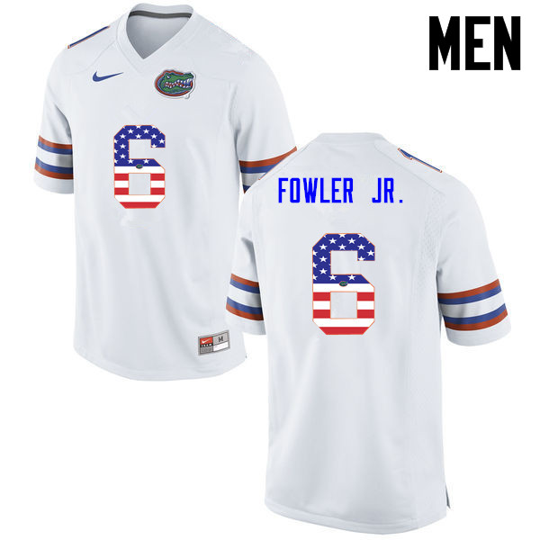 Men Florida Gators #6 Dante Fowler Jr. College Football USA Flag Fashion Jerseys-White - Click Image to Close